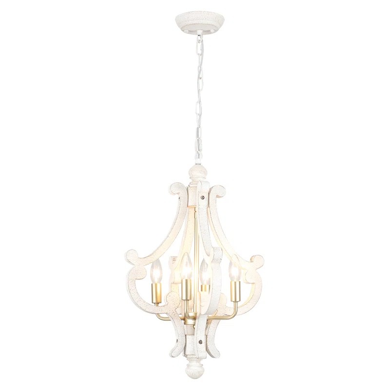 Astridina Rustic Antique Wooden French Country Chandelier