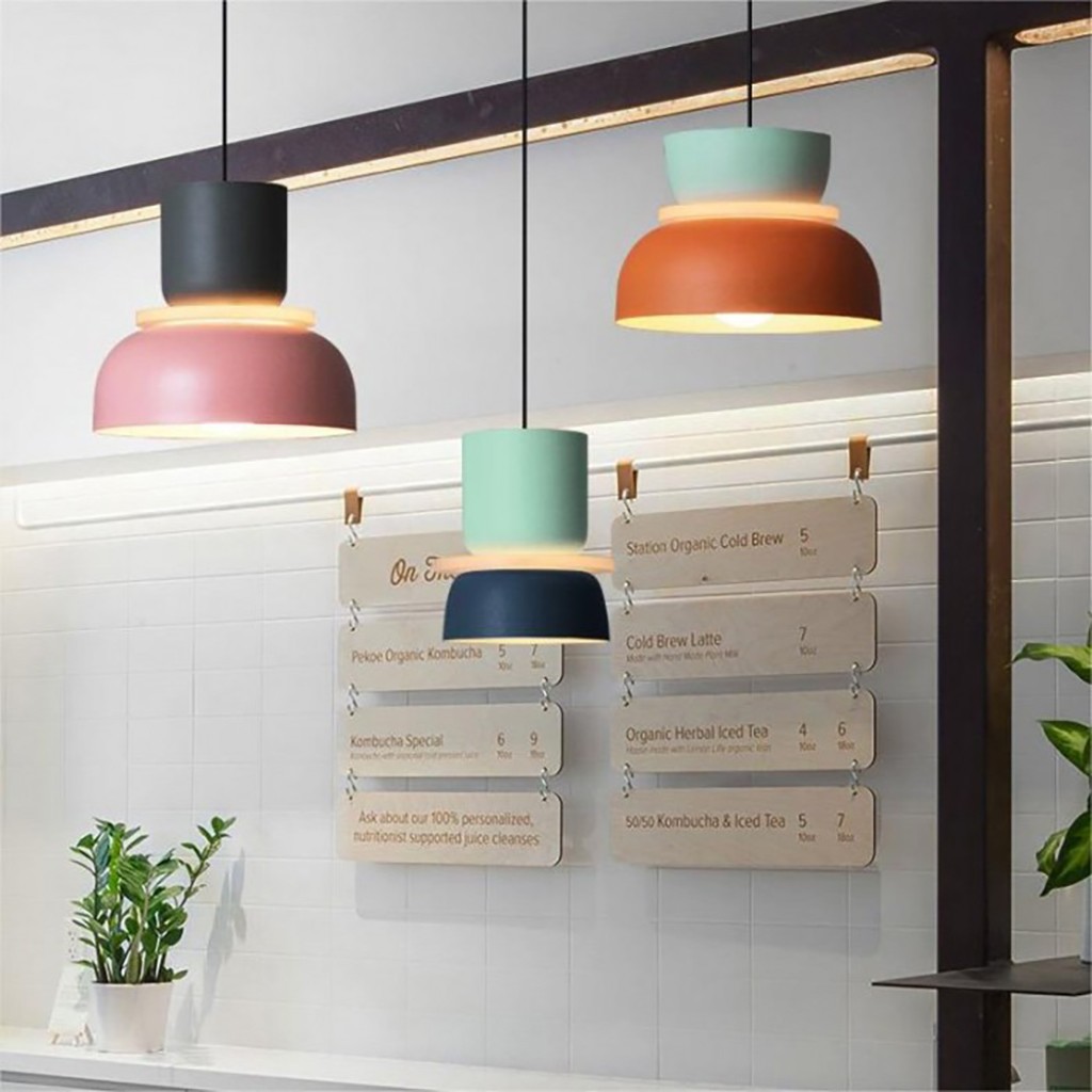 Vesperia Nordic Macaron Pendant Light for Round Dining Table