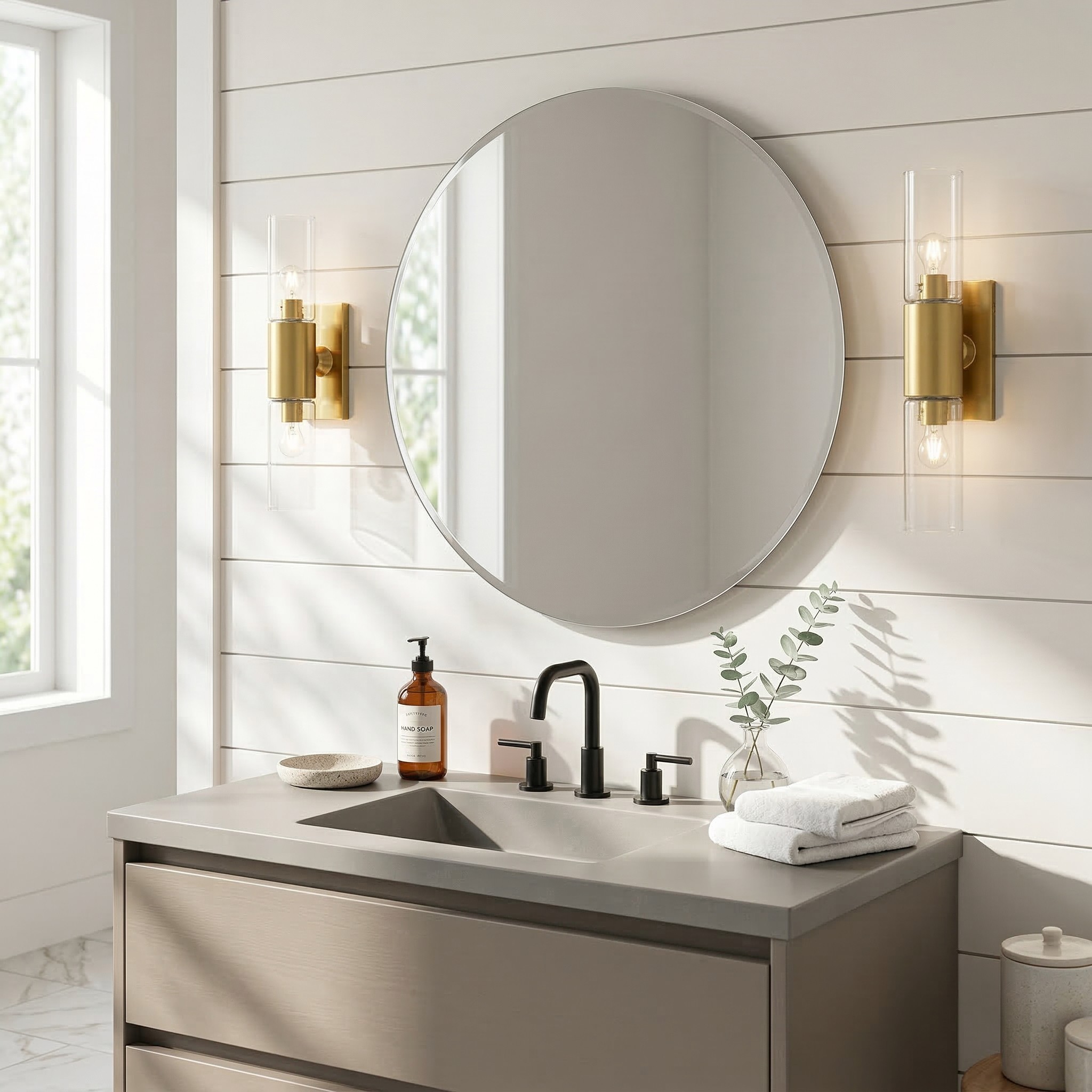 Zeylen Frances Water Ripple Glass Double Tube Sconce