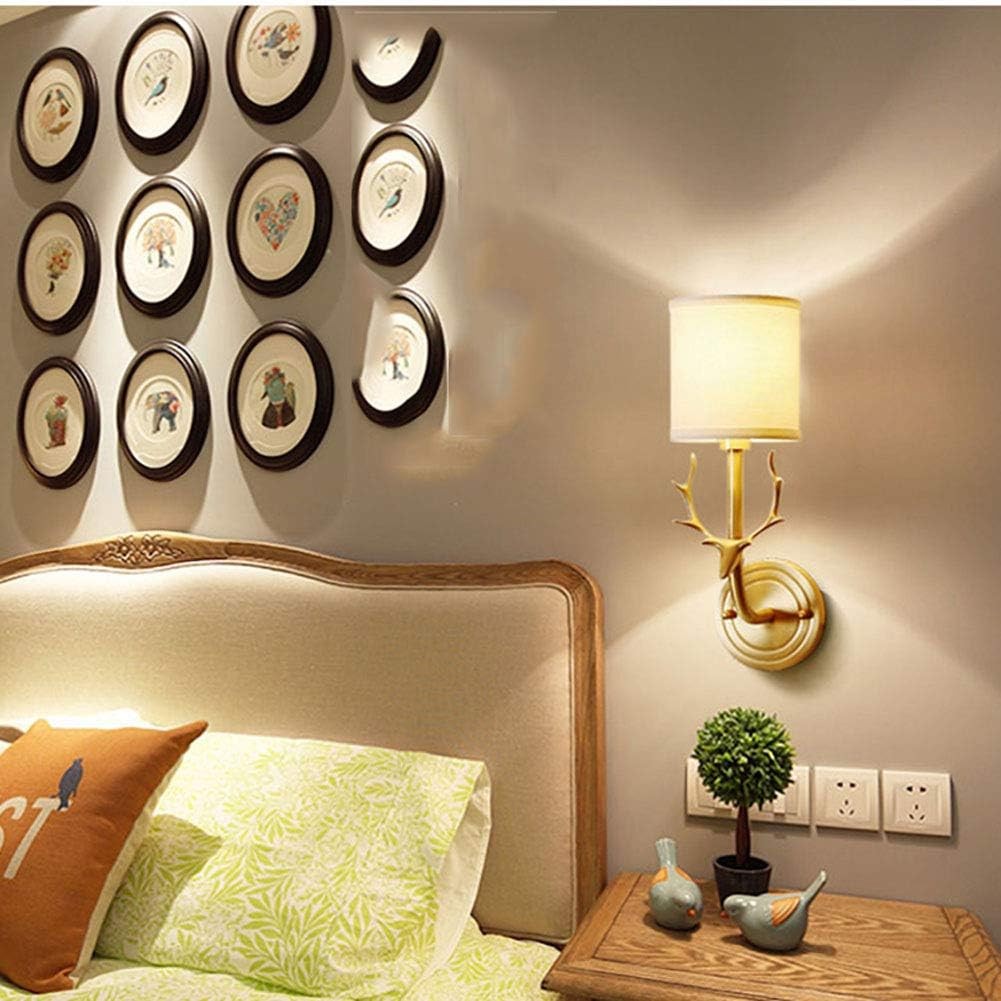 Akshara Farmhouse Brass Deer Head Wall Light