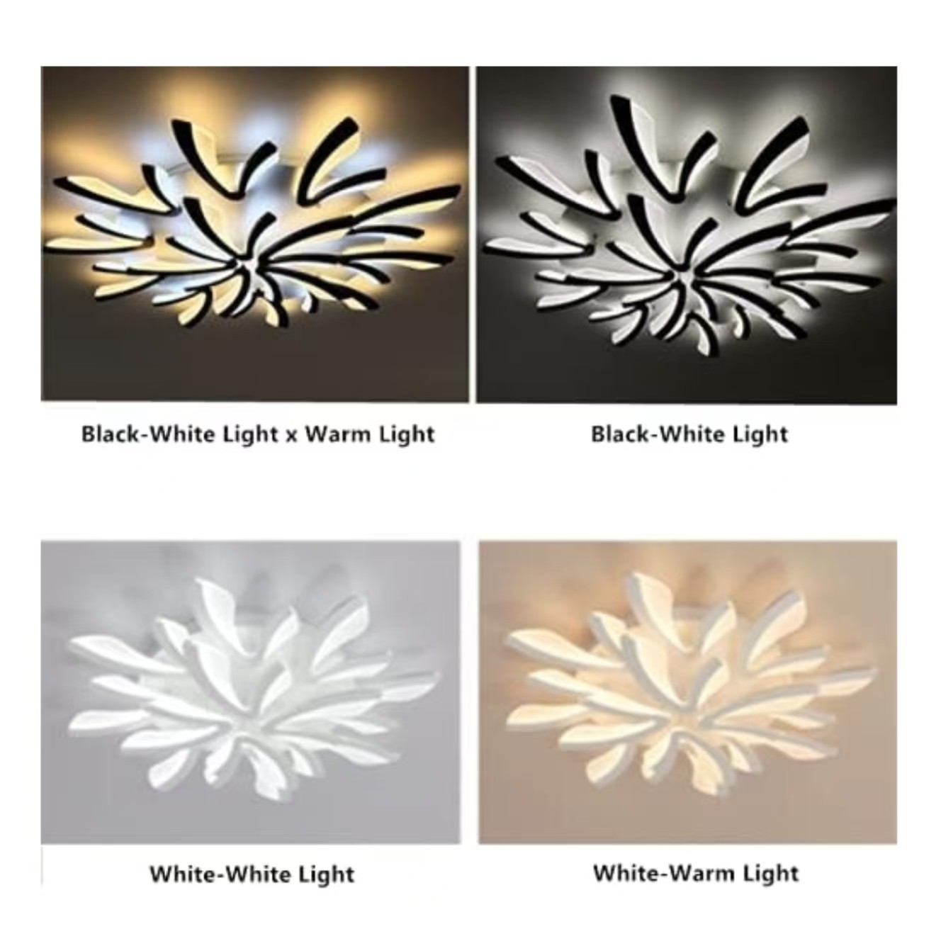 Sariel Led Dimmable Acrylic V Shape Ceiling Light