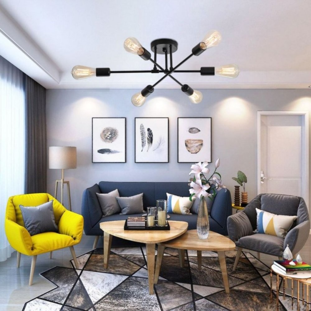 Liam Nordic Semi Flush Mount Ceiling Light