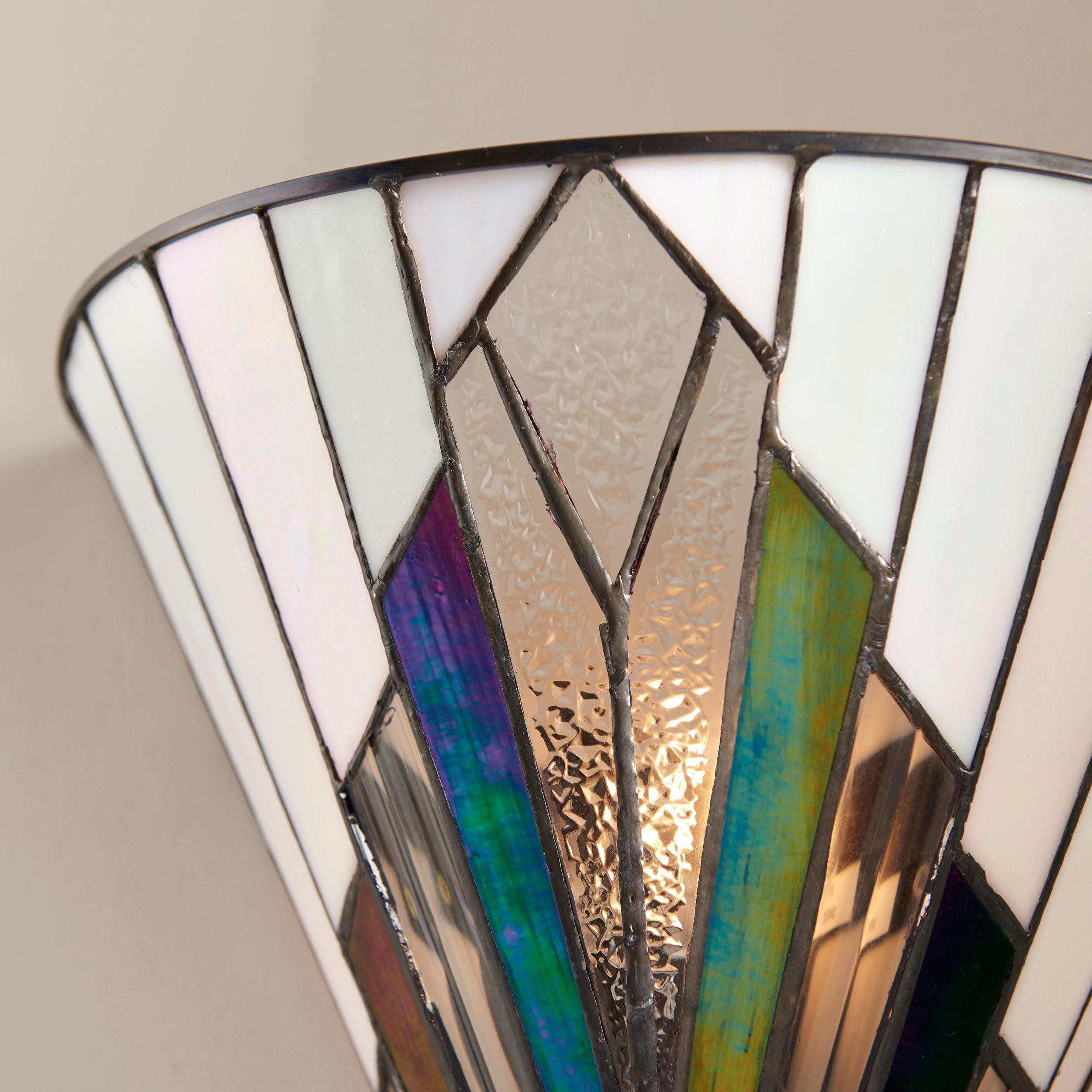 Eirwyn Tiffany Stained Glass Wall Sconce