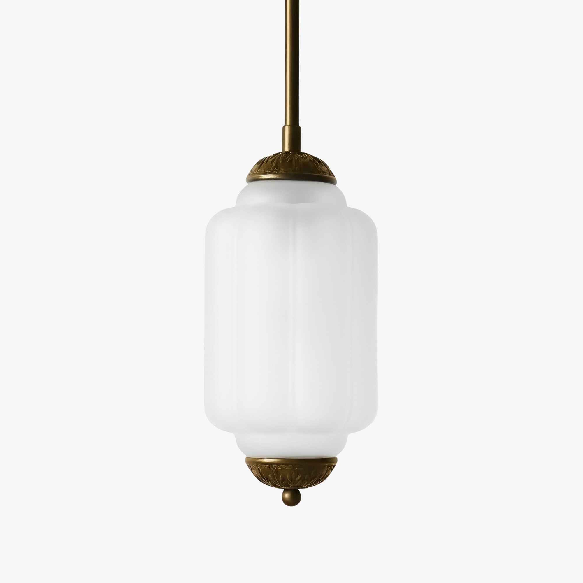 Cyrilith Farmhouse Pumpkin Glass Eloise Pendant Light