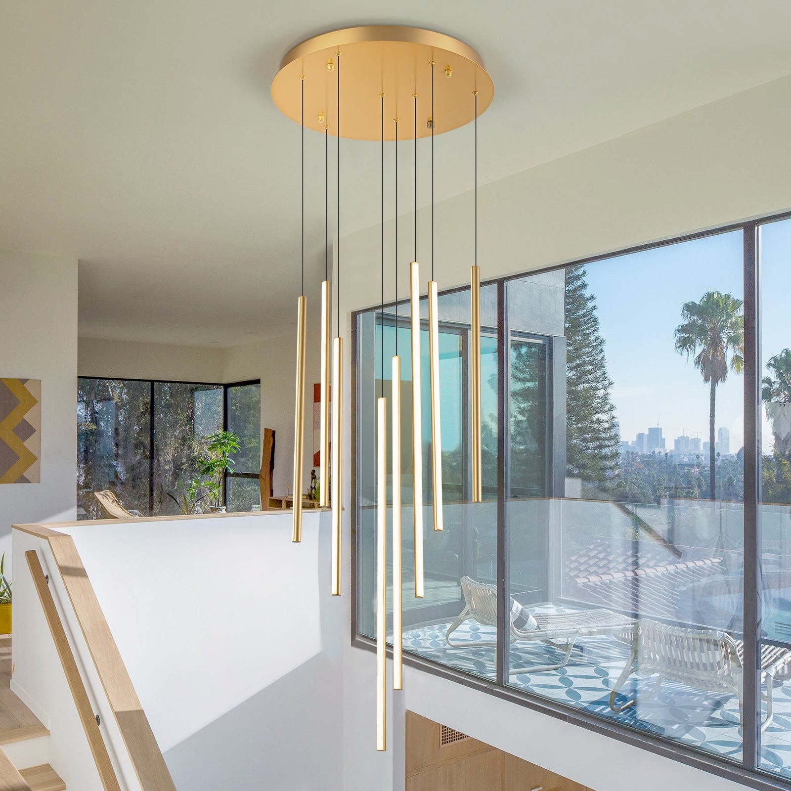 Rory Modern Cluster Cylinder Led Pendant Light