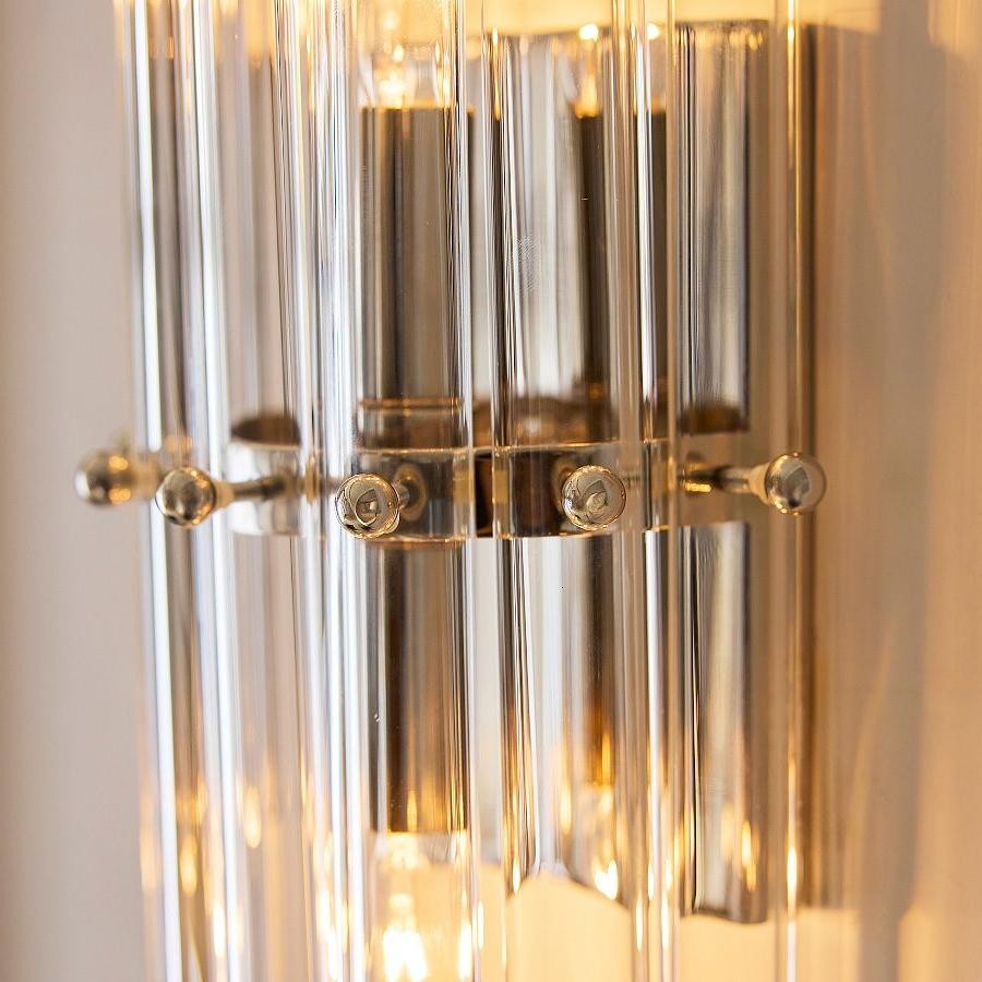 Vovizy Farmhouse Double Mallory Crystal Sconce