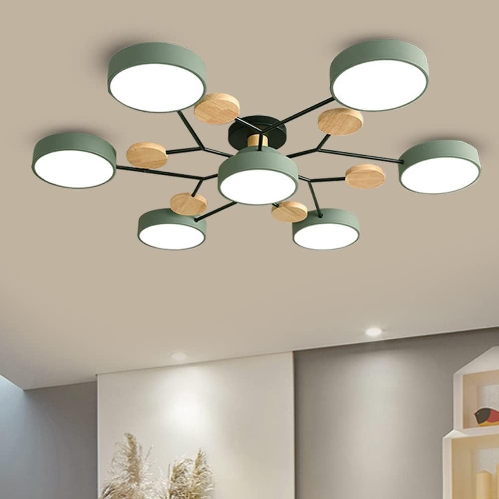 Phelith Scandinavian Round Molecule Branch Led Ceiling Light