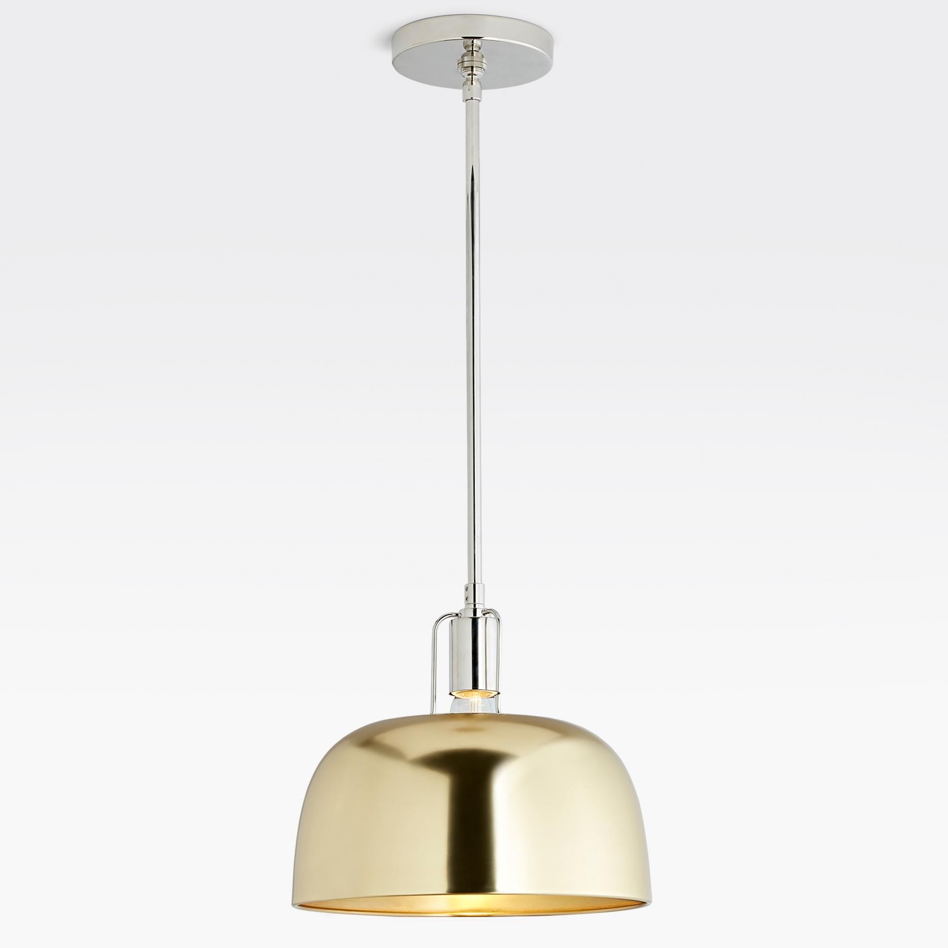 Frey Mid Century Metal Dome Pendant Light
