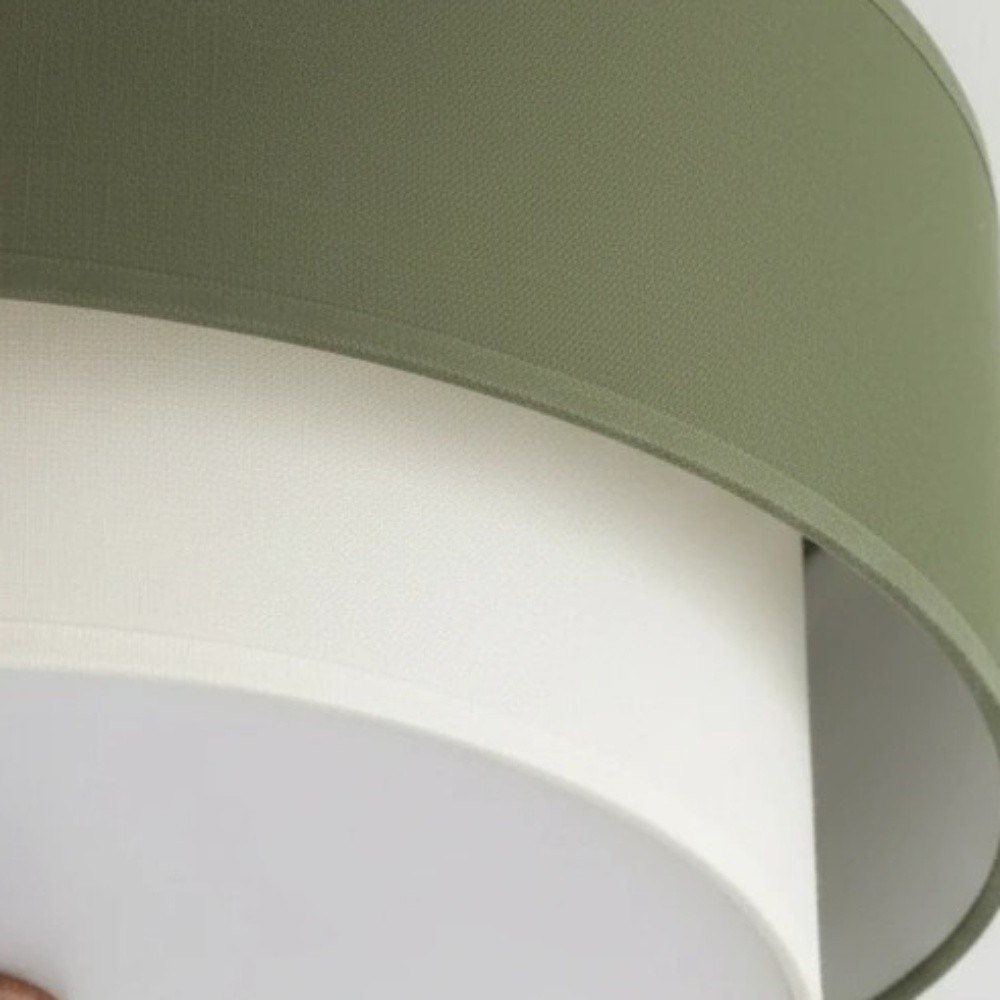 Celestis Modern Fabric Drum Ceiling Light