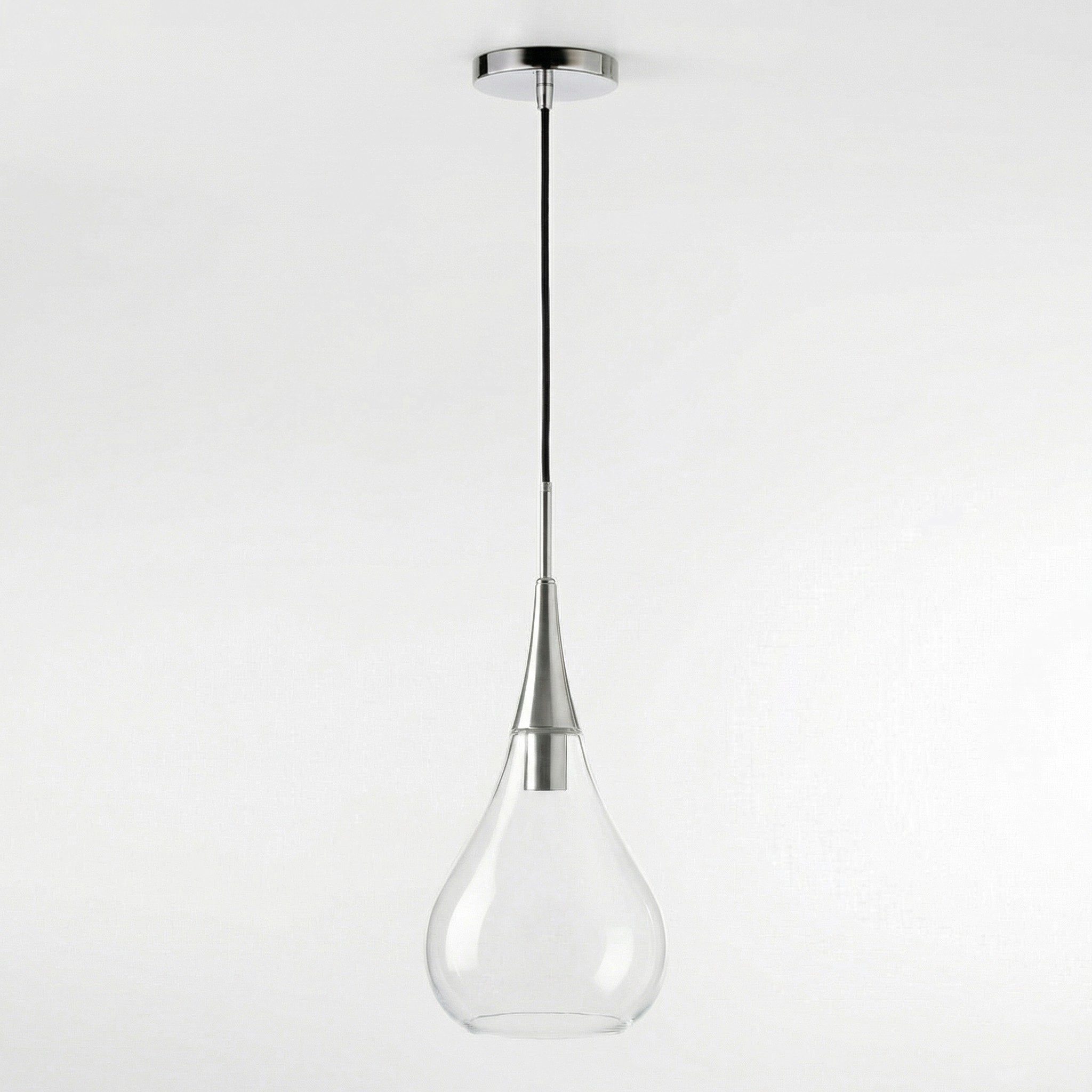 Clarke Minimalist Teardrop Glass Pendant Light