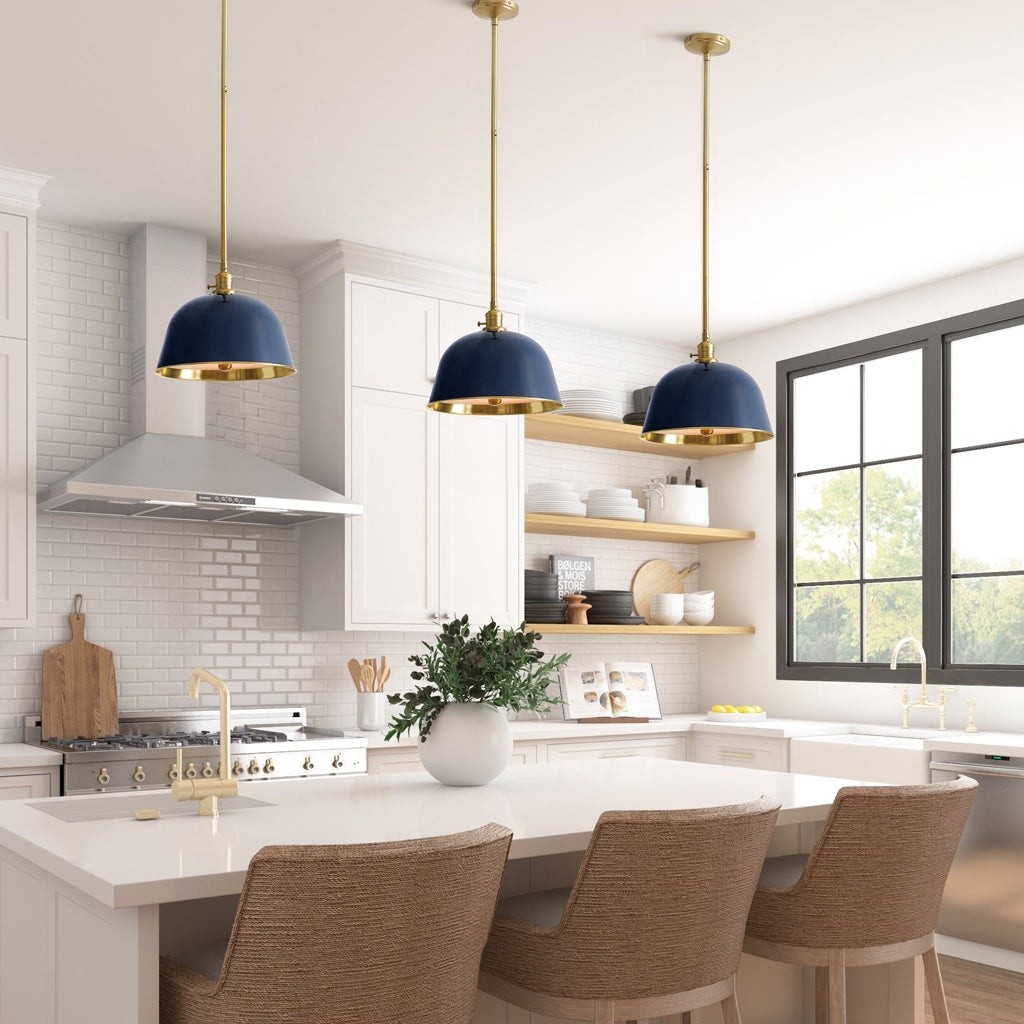Pyrinxel Industrial Modern Metal Bell Shade Pendant Light