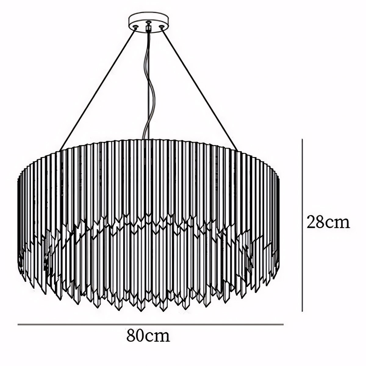 Jasper Facet Chandelier Collection