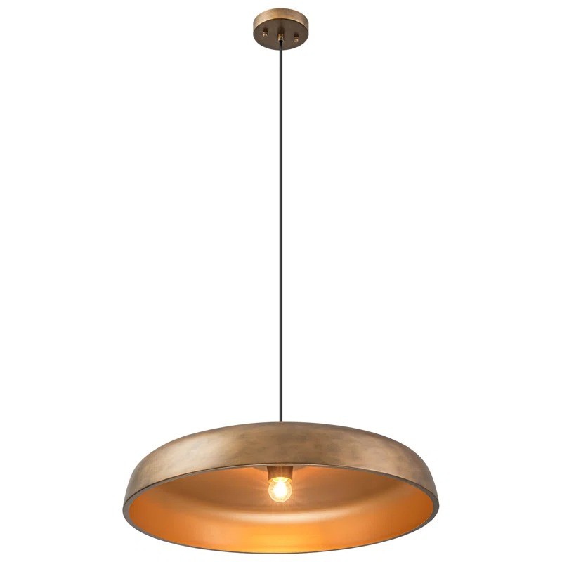 Aeloria Industrial Metal dome Pendant Light