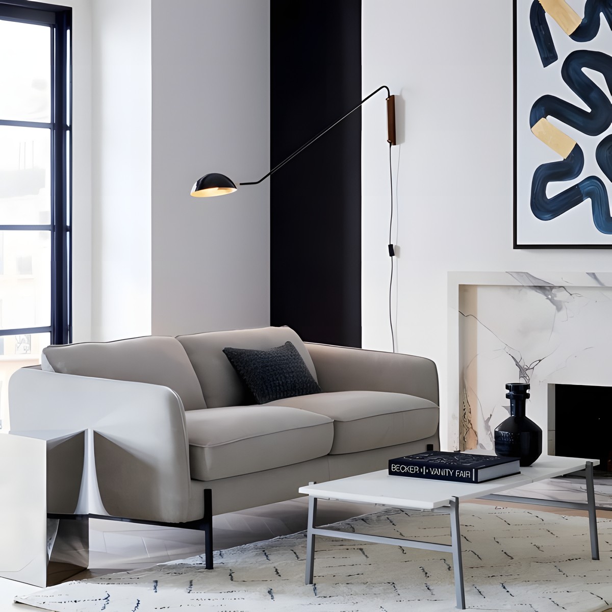 Praika Minimalist Swing Dome Wall Light