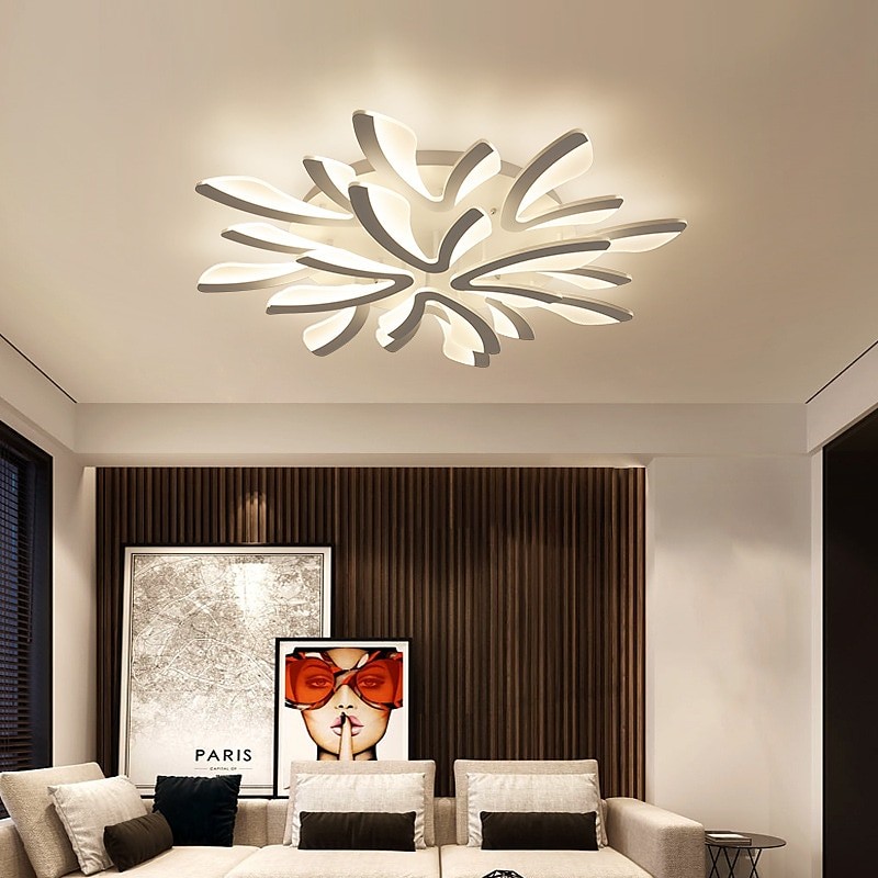 Sariel Led Dimmable Acrylic V Shape Ceiling Light