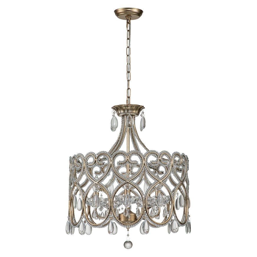 Neve Luxury French Antique Crystal Drum Chandelier