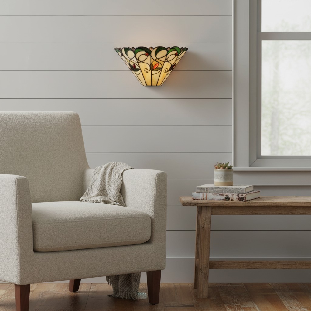 Aelorin Tiffany Stained Glass Wall Sconce