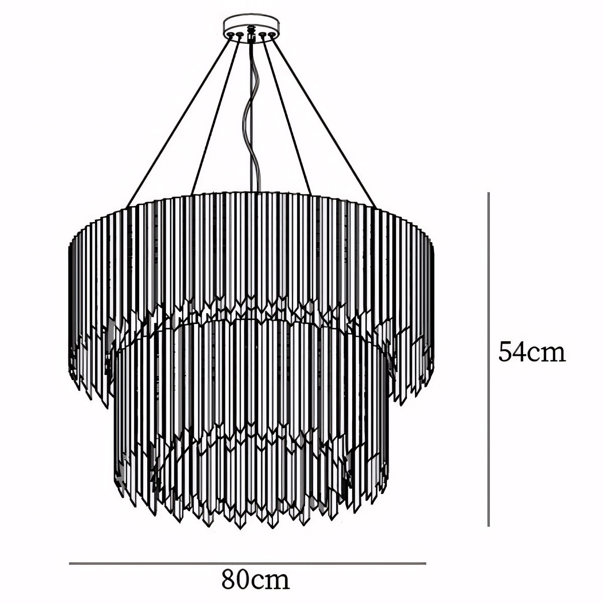 Jasper Facet Chandelier Collection