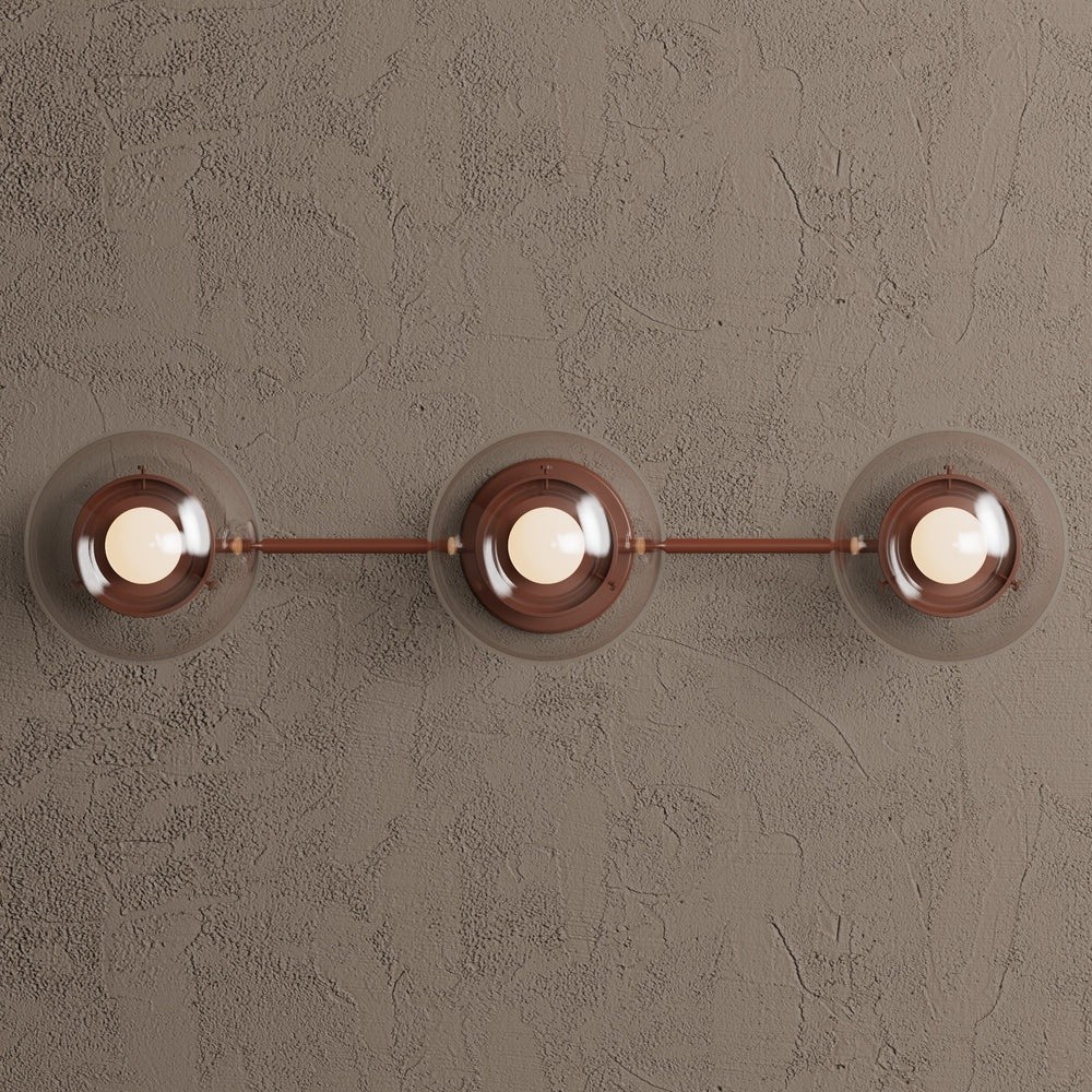Philo Nordic 3-light Glass Globes Wall Light
