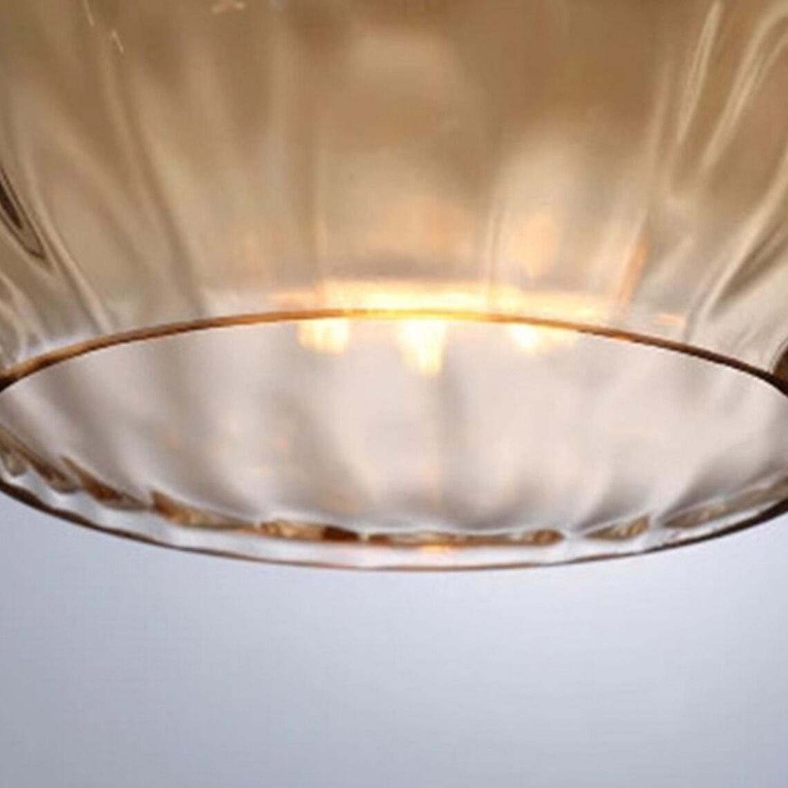 Uranix Cone Shape Water Ripple Glass Pendant Light