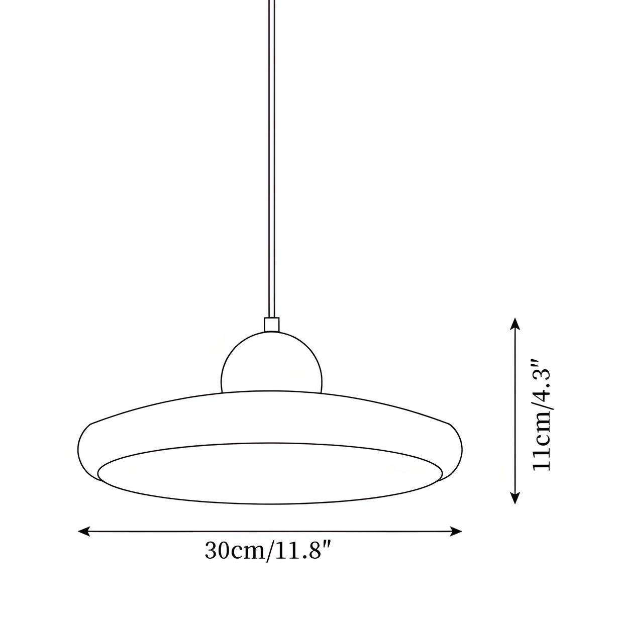 Aggiea Minimalist Yellow Travertine Frisbee Pendant Lamp