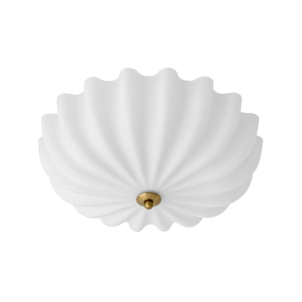 Dakota Modern Flower Shape Milk Glass Ceiling Light