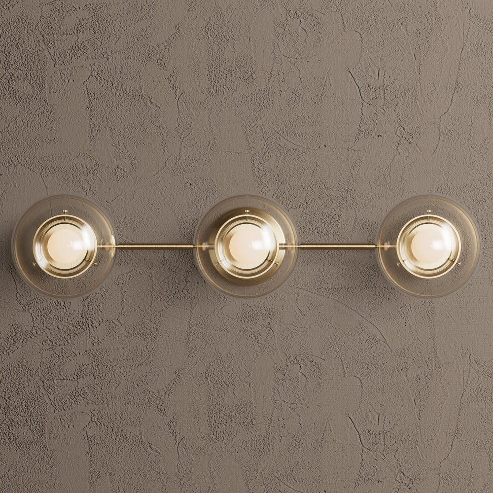 Philo Nordic 3-light Glass Globes Wall Light