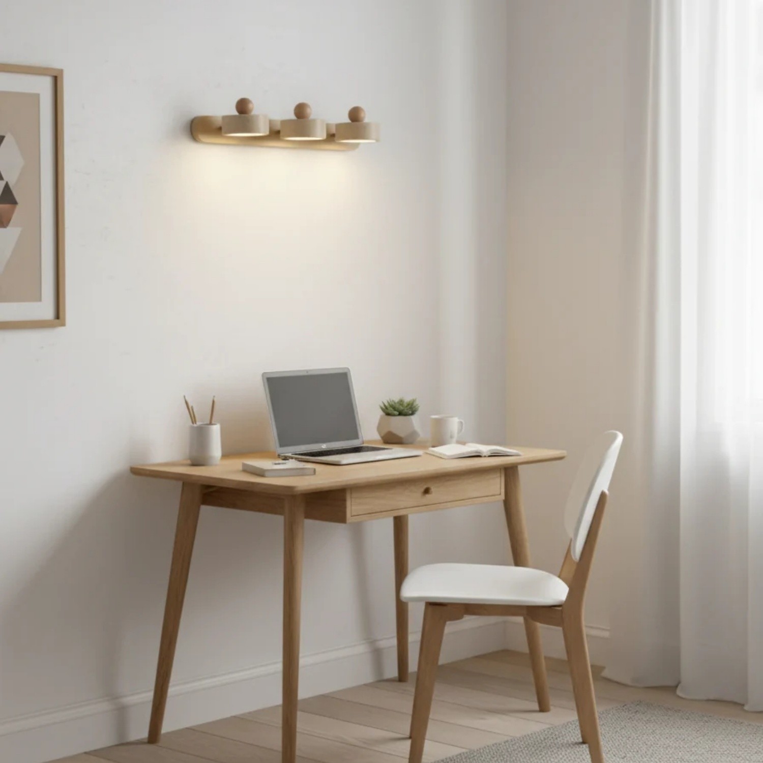 Macdonald Wabi Sabi Natural Travertine Adjustable Heads Wall Lamp