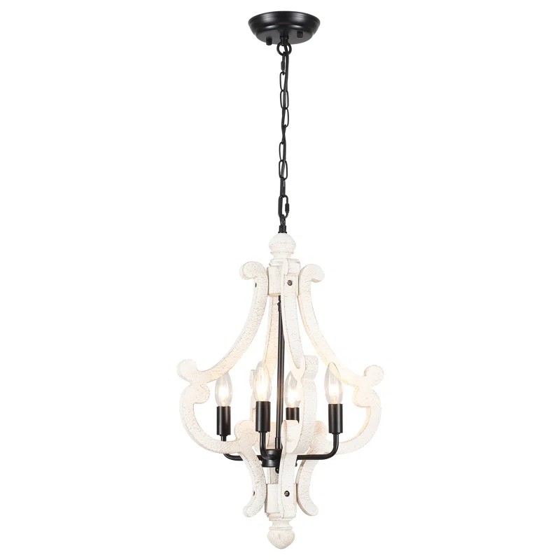 Astridina Rustic Antique Wooden French Country Chandelier