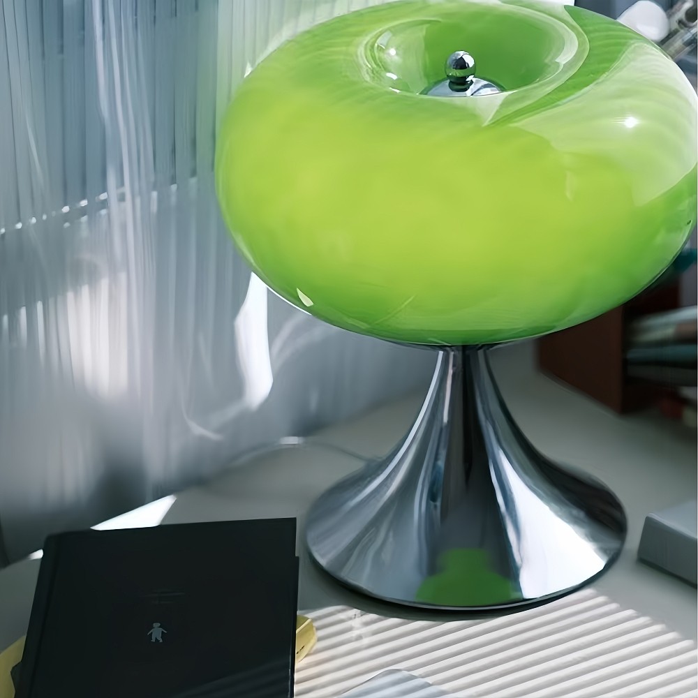 Orilix Colorful Apple Bauhaus Glass Table Lamp
