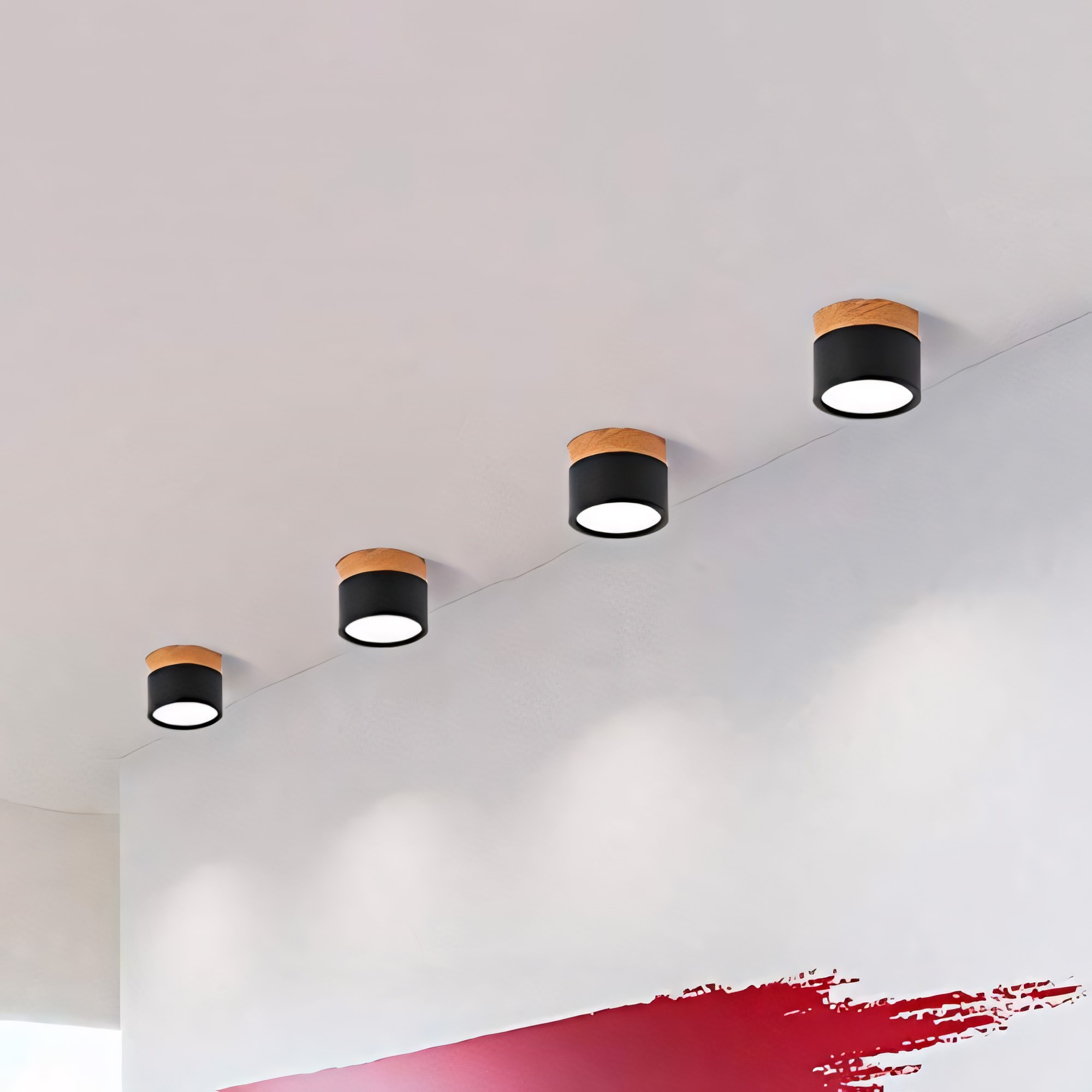 Cyrion Nordic Cylinder LED Flush Mount Ceiling Light
