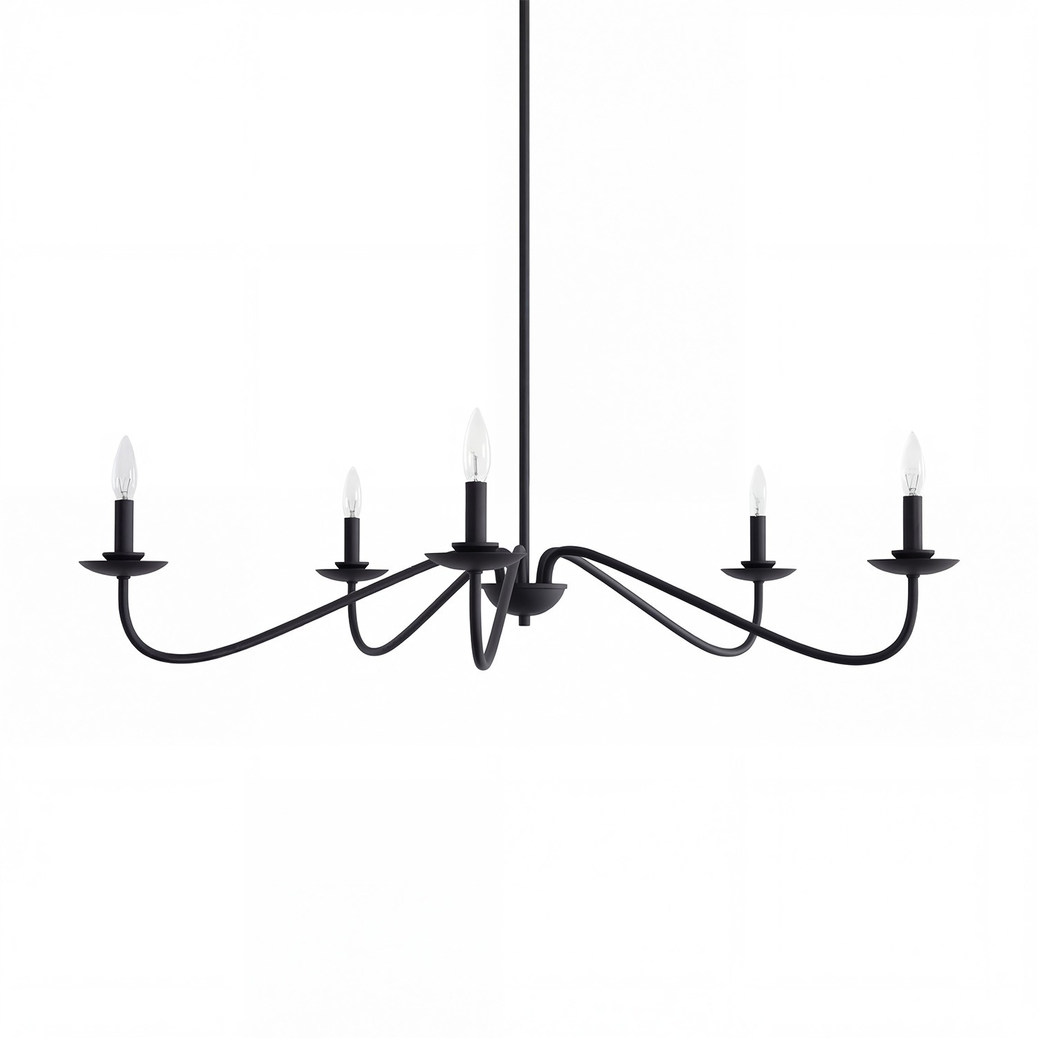 Charis Rustic 5 Light Metal Chandelier