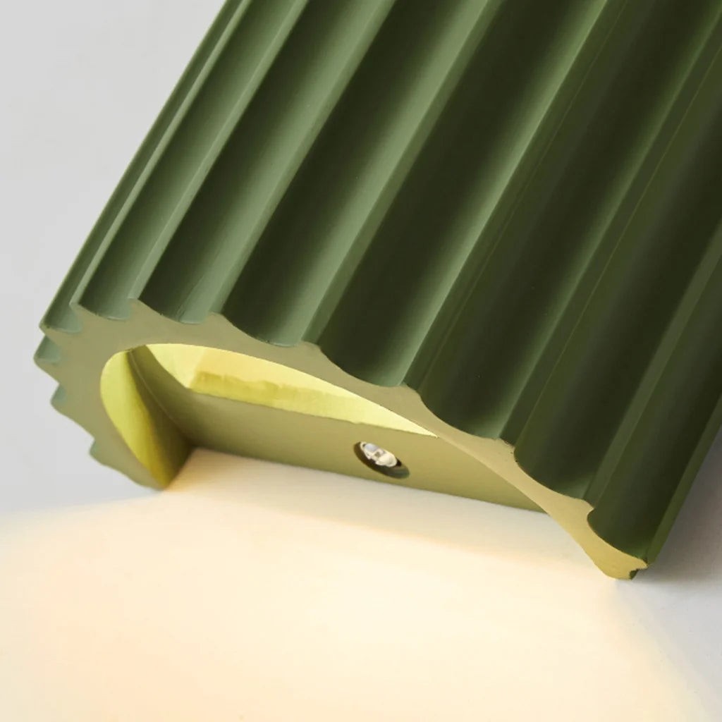 Pranavi Modern Bundle Ribbed Fluted Resin Wall Sconce