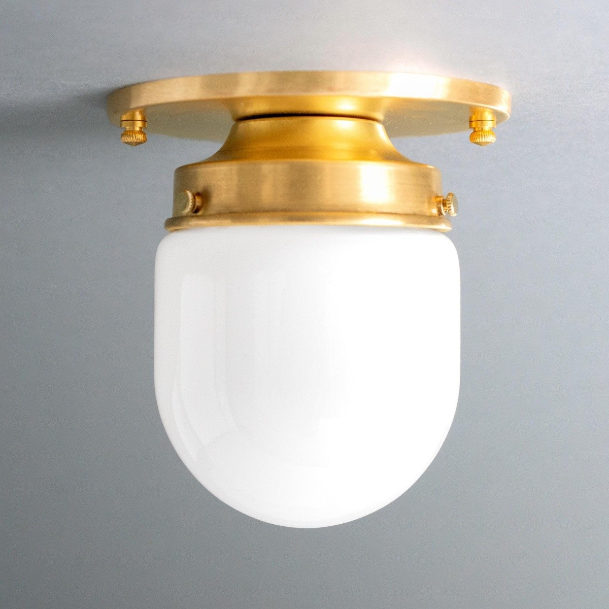 Roger Modern Brass Flush Mount Metal Ceiling Light