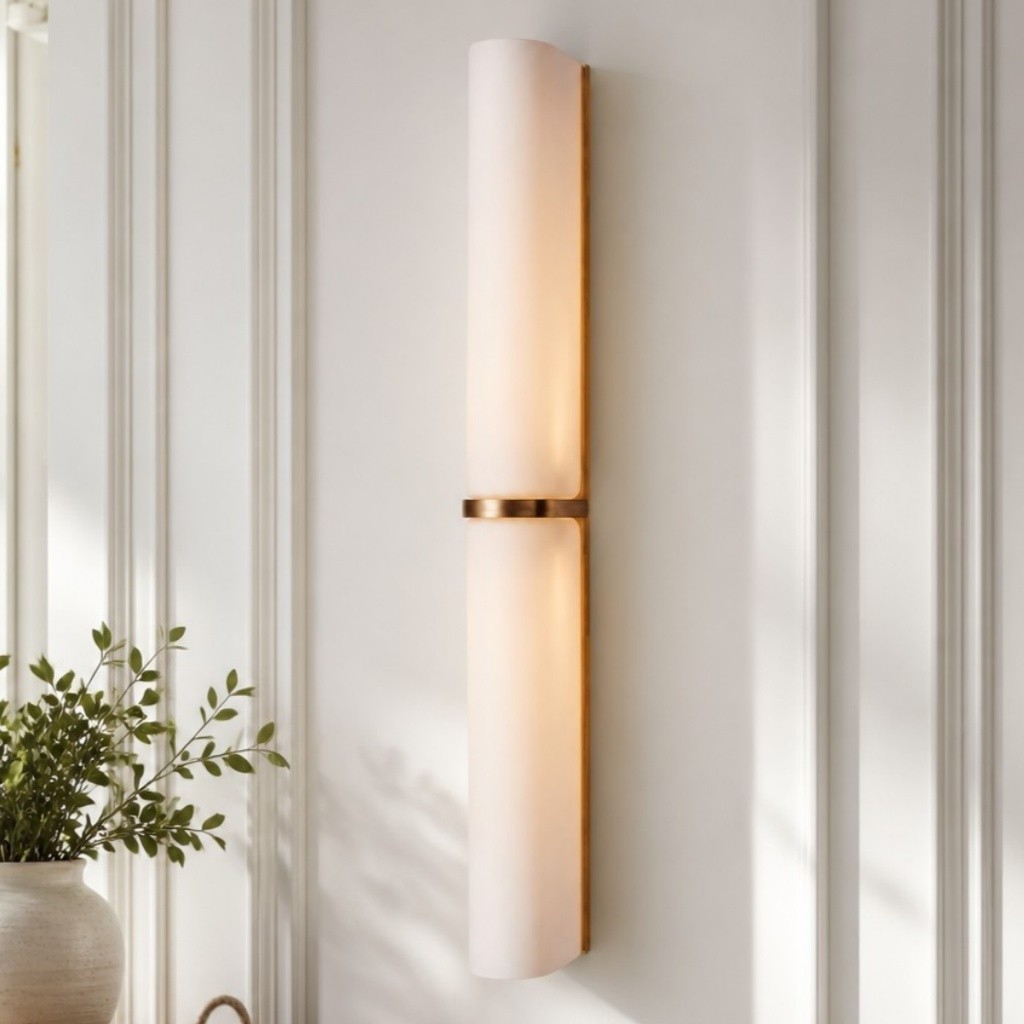 Giulia Minimalist LED Double Tube Glass Wall Light