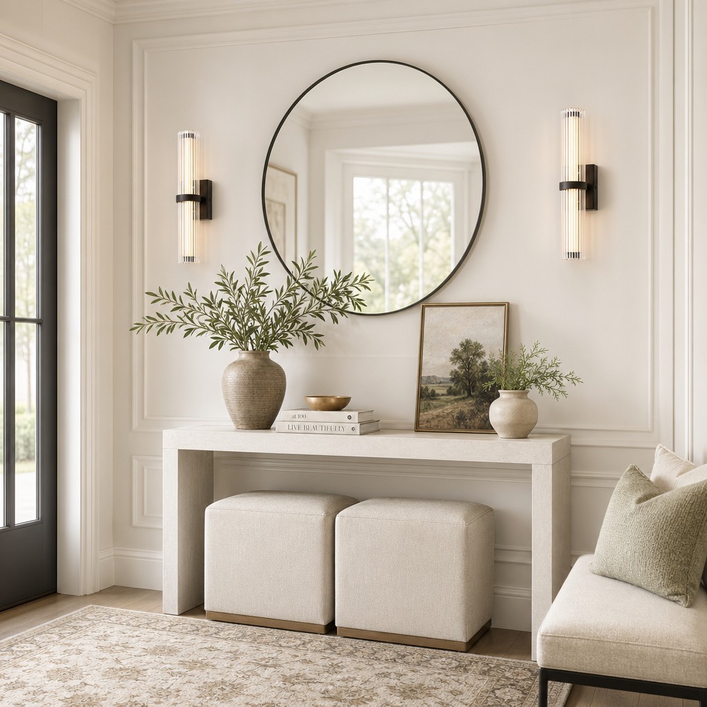 Saelin Modern LED Tube Glass Wall Sconce