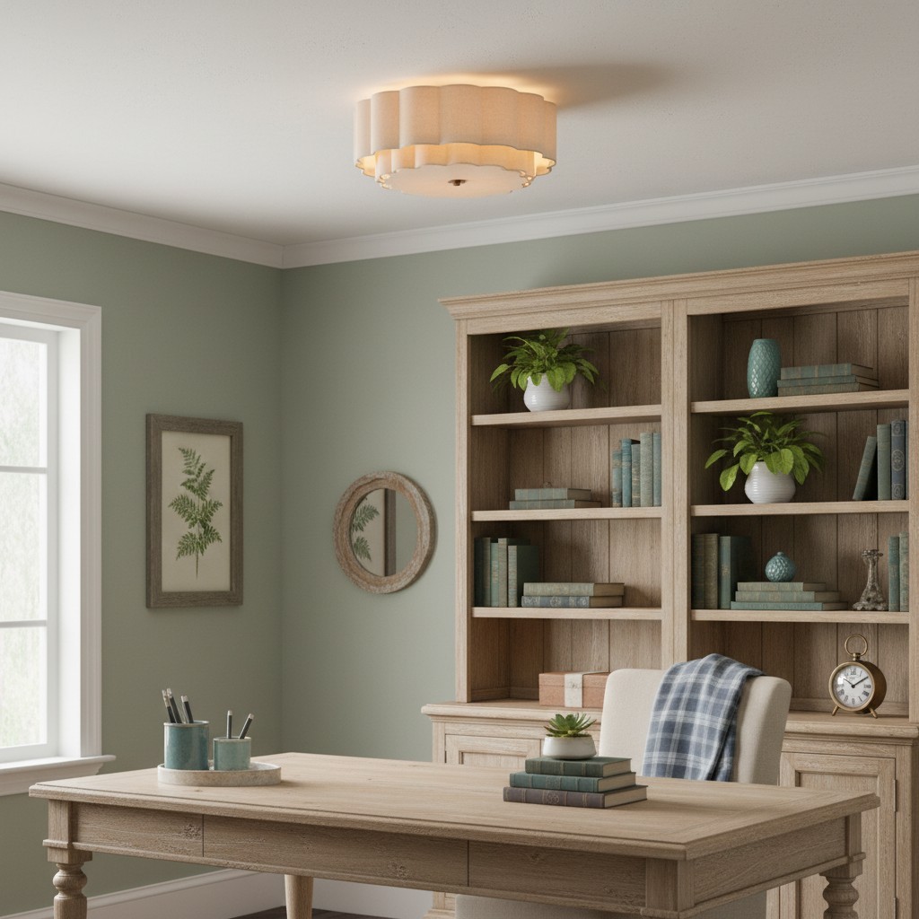 Syloria Vintage Fabric Flower Ceiling Light