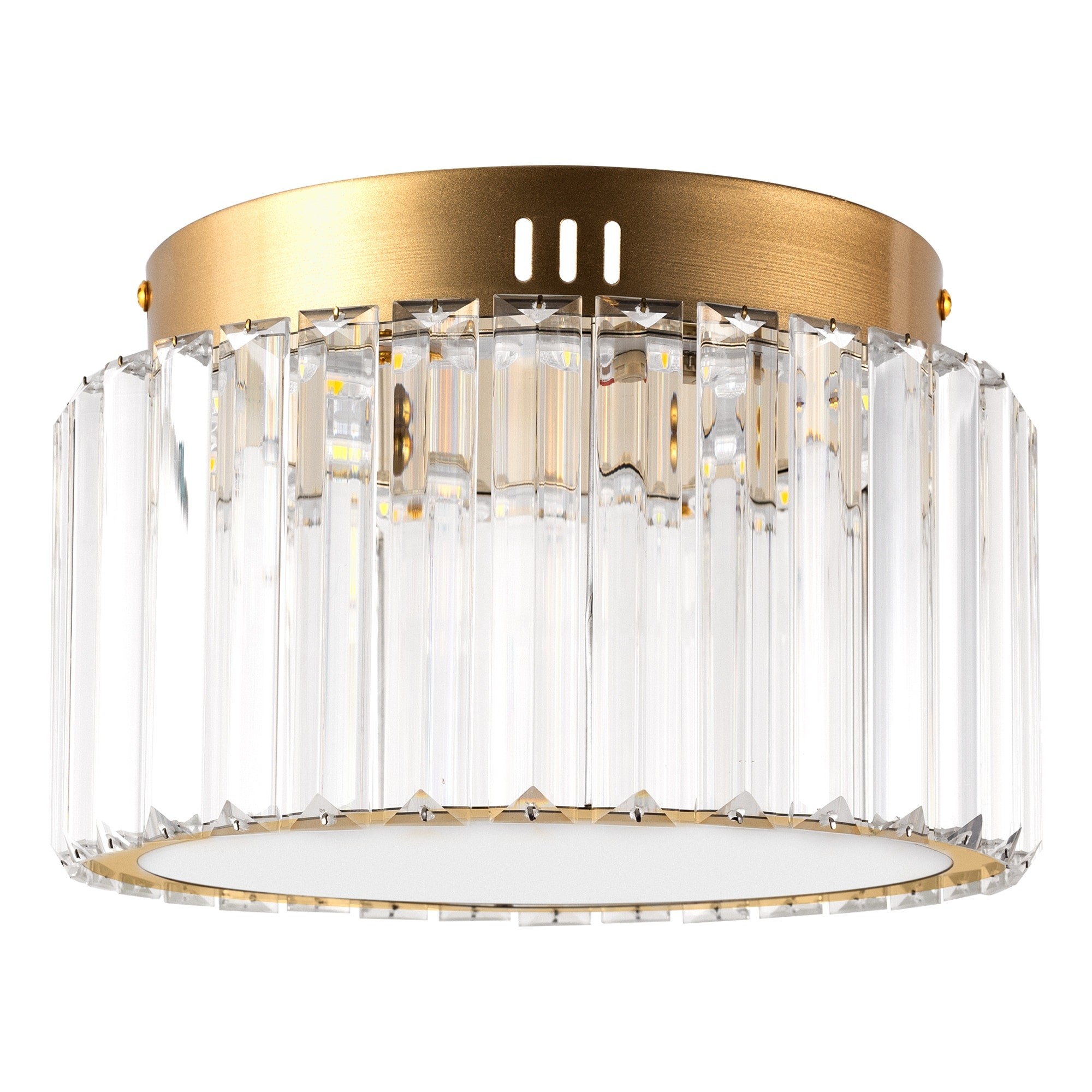 Collins Retro Crystal Drum Semi Flush Mount Ceiling Light