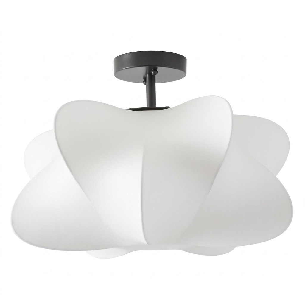 Jaxorix Wabi Sabi White Silkworm Cocoon Ceiling Light