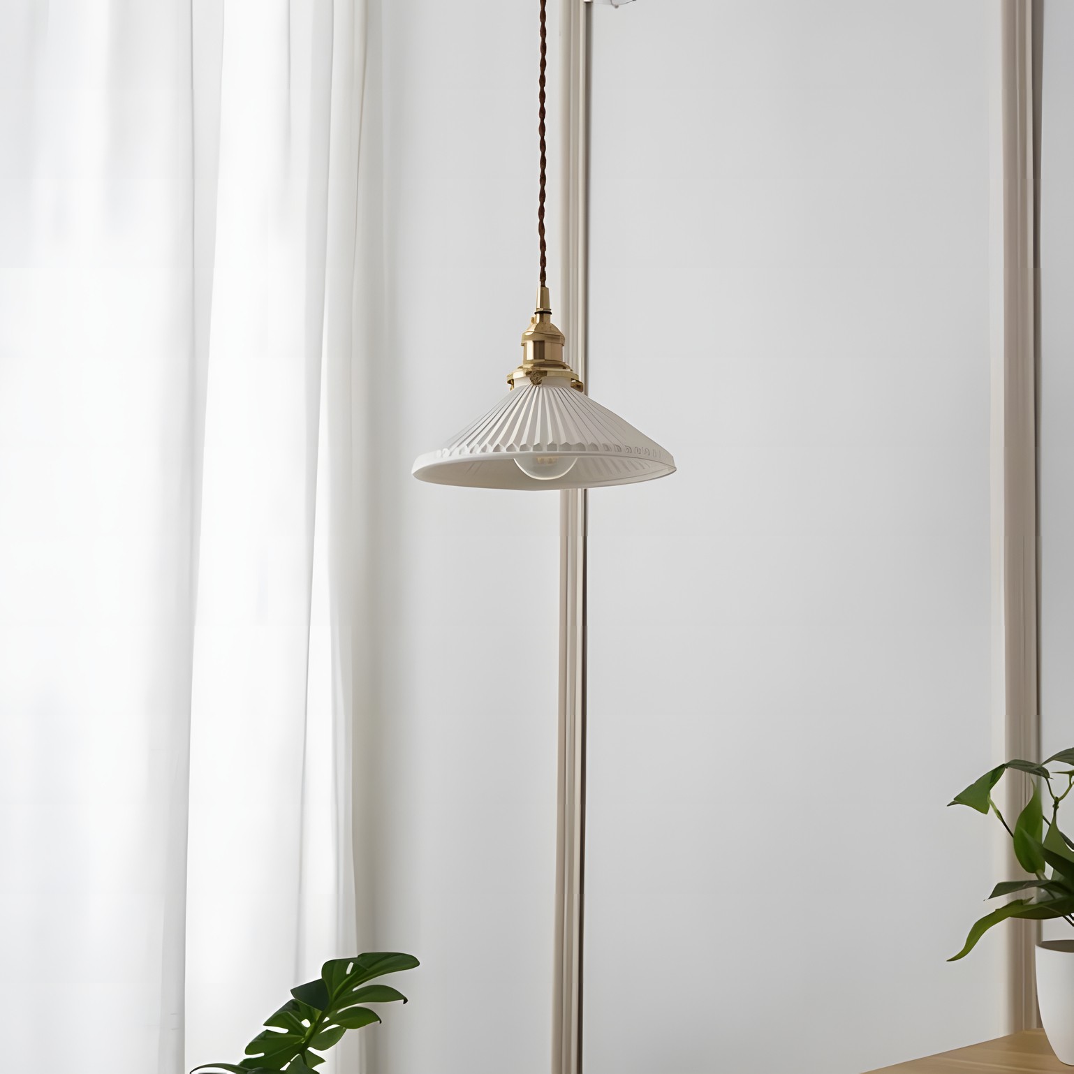 Elena Sjöborre Art Deco Stripe Pendant Light