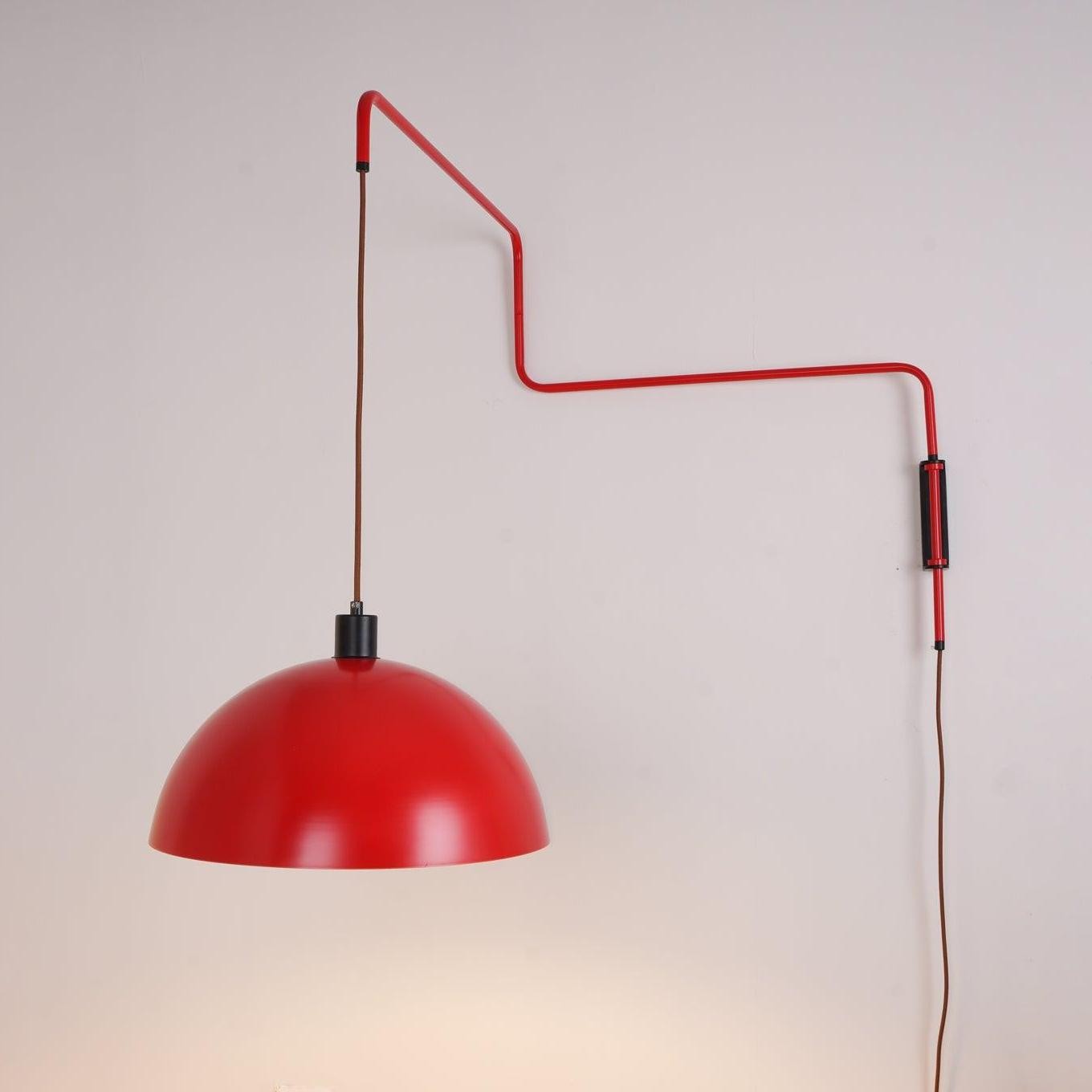 Thalys Minimalist Adjustable Swing Long Arm Dome Sconce