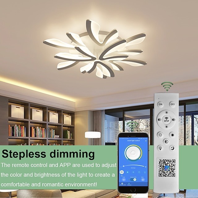 Sariel Led Dimmable Acrylic V Shape Ceiling Light