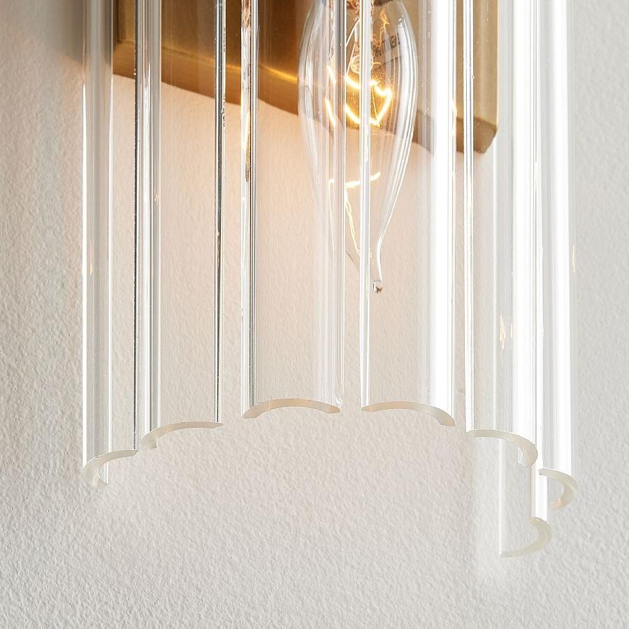 Vovizy Farmhouse Double Mallory Crystal Sconce