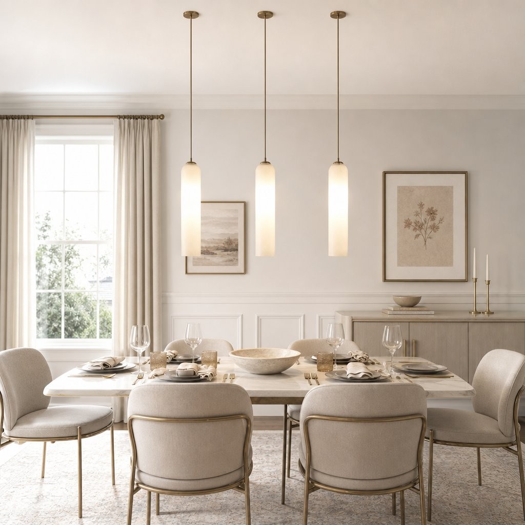 Kimaya Benedict Tube Glass Pendant Lamp