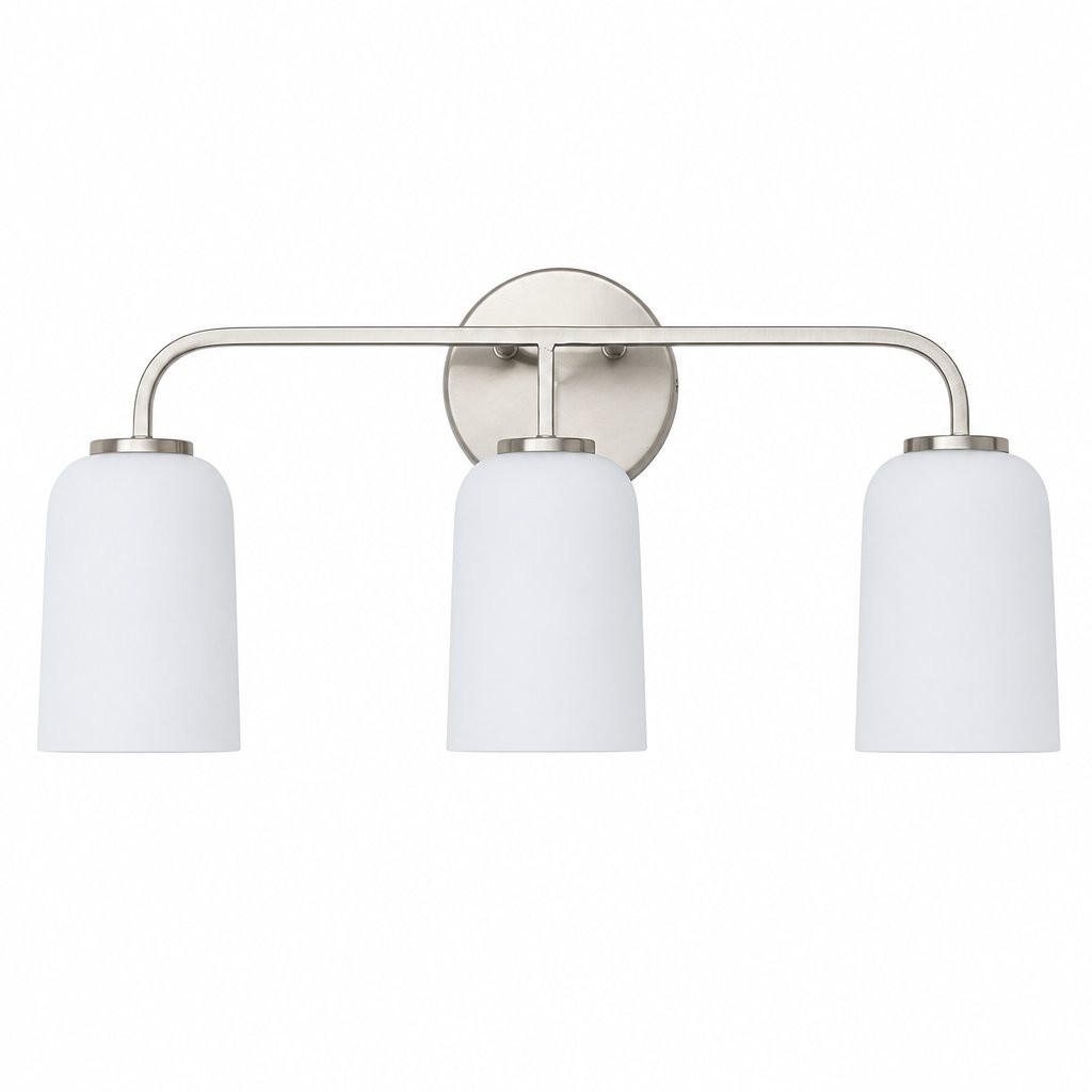 Bransen Modern Milk Glass 2/3-Light Vanity Wall Sconce