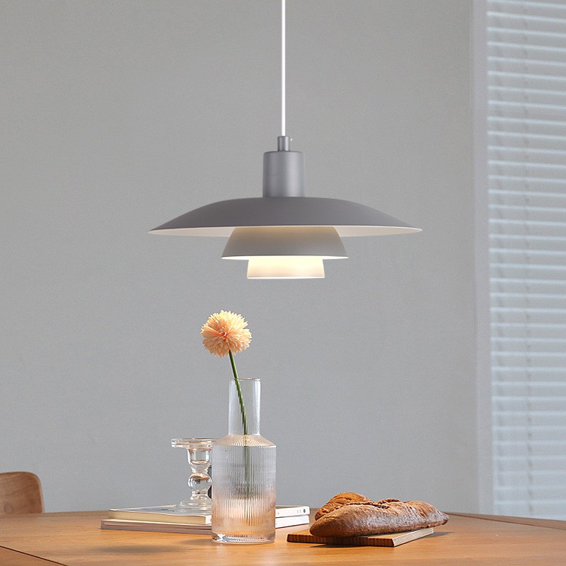 Emery Nordic Three Tier Metal Disc Pendant Light