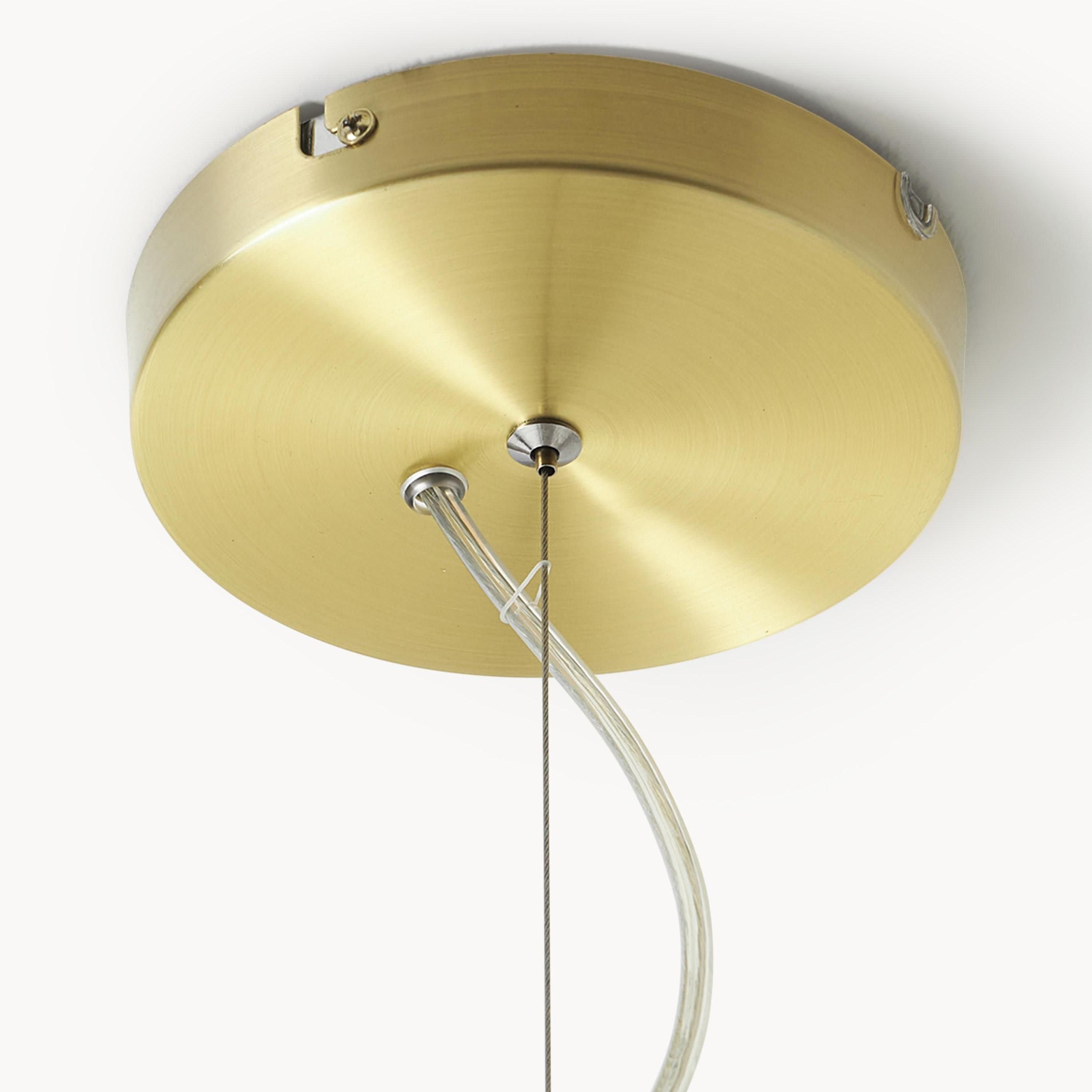 Erisen Farmhouse Ribbed Glass Pendant Light