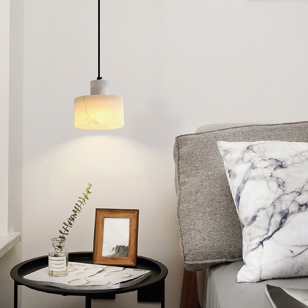 Zore Modern Alabaster Shade White Classic Pendant Light