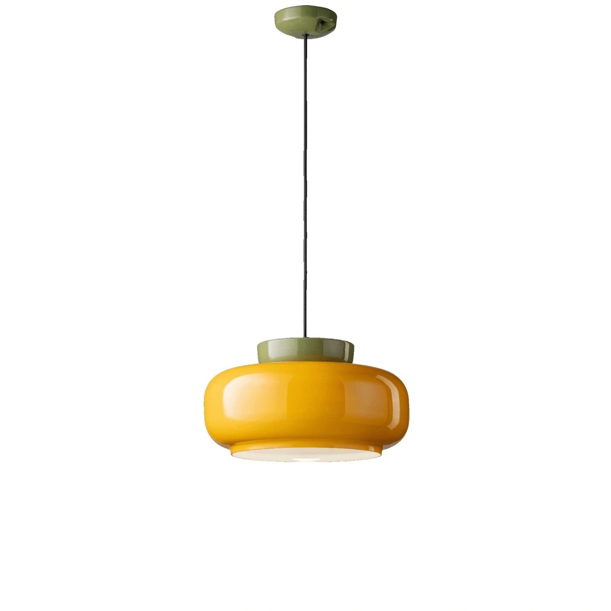 Smith Modern Nordic Bauhaus Macarons Bowl Shade Ceramic Pendant Light