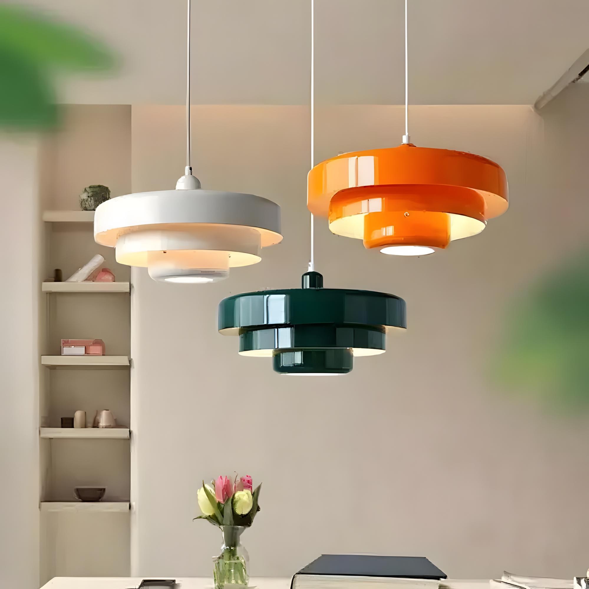 Modern Scandinavian Multi‑Layer Colorful Pendant Light